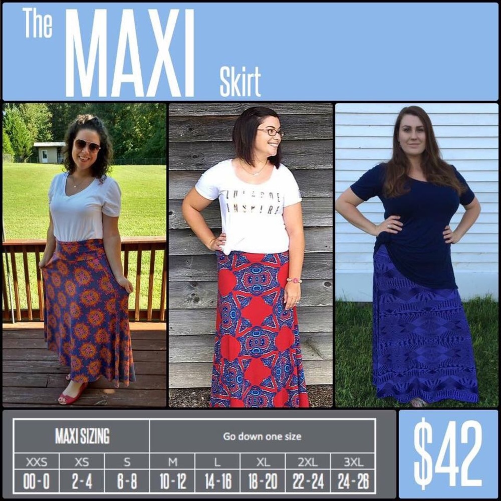 LuLaRoe Maxi Skirt